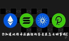 你知道比特币区块链的签名是怎么回事吗？